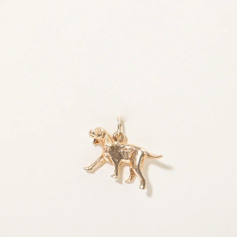 white gold infinity ring 10k Yellow Gold Dog Charm