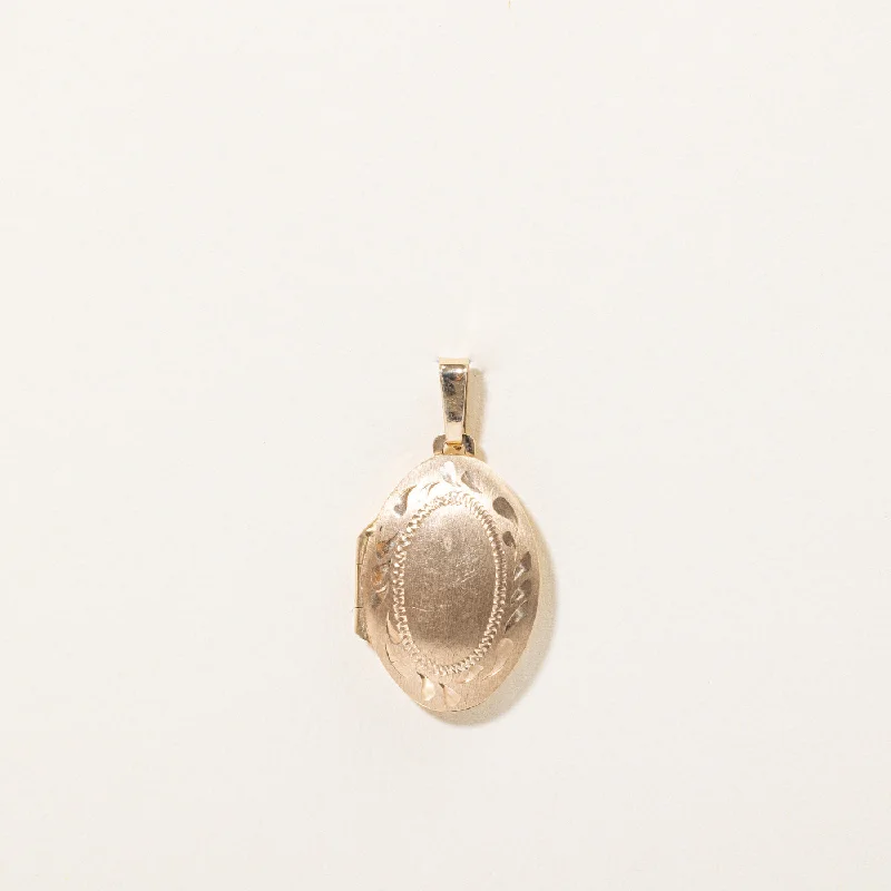 chunky statement cuff bracelet 10k Yellow Gold Locket Charm