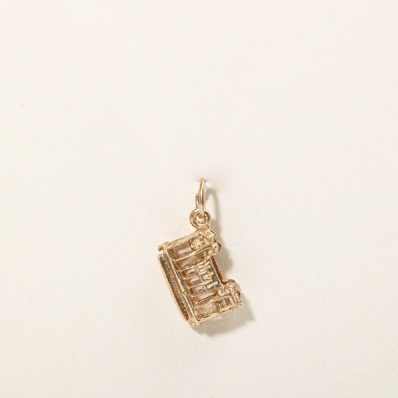 moonstone engagement ring boho 14k Yellow Gold Street Car Charm