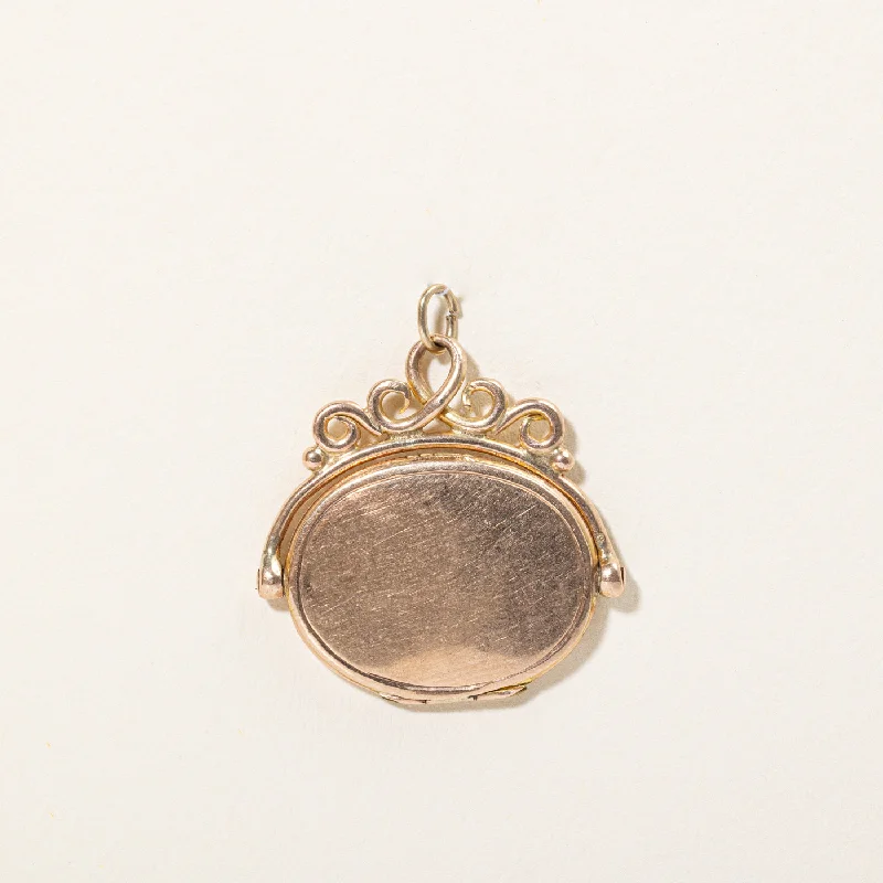 antique silver charm bracelet 1912 Birmingham Flipping Locket