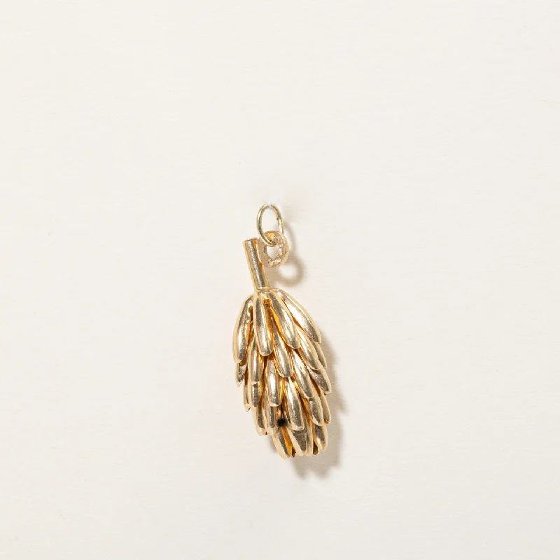 vintage gold engagement ring 18k Yellow Gold Bunch of Bananas Charm