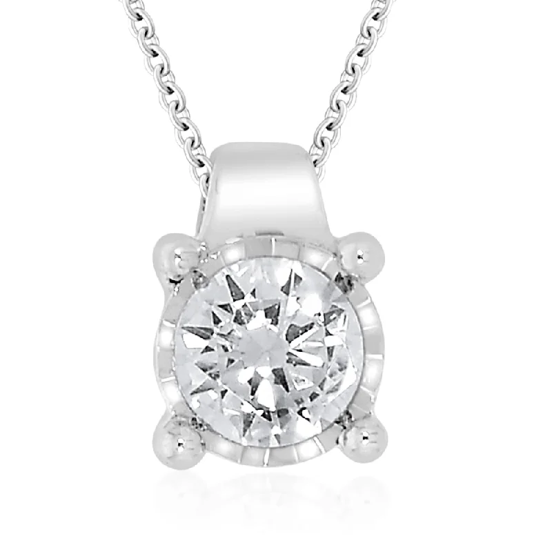 art deco diamond bracelet 9ct White Gold 1/2 Carat Diamond Pendant on 45cm Chain