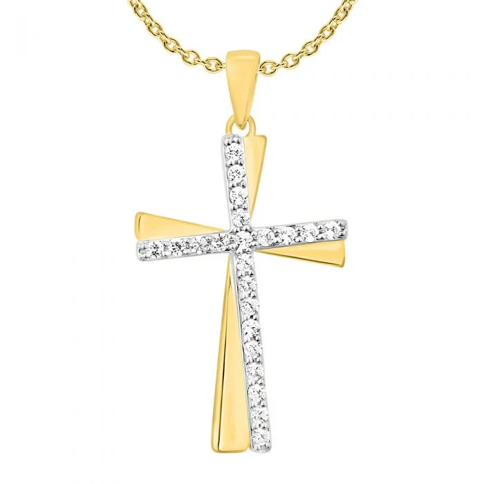 personalized engraved signet ring 9ct Yellow and White Gold 1/5 Carat Diamond Cross Pendant personalized engraved signet ring 9ct Yellow and White Gold 1/5 Carat Diamond Cross Pendant