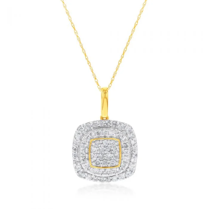 round-cut blue sapphire earrings 9ct Yellow Gold 1 Carat Diamond Pendant on 45cm Chain round-cut blue sapphire earrings 9ct Yellow Gold 1 Carat Diamond Pendant on 45cm Chain