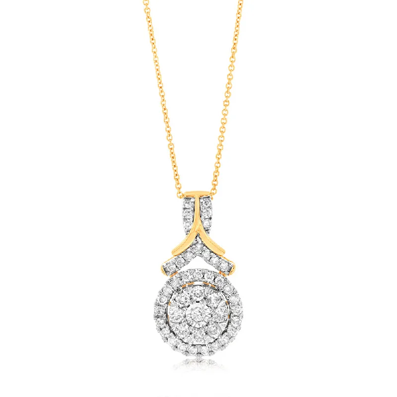 simple gold bar stud earrings 9ct Yellow Gold 1 Carat Diamond Pendant with 43 Diamonds On 45cm Chain simple gold bar stud earrings 9ct Yellow Gold 1 Carat Diamond Pendant with 43 Diamonds On 45cm Chain