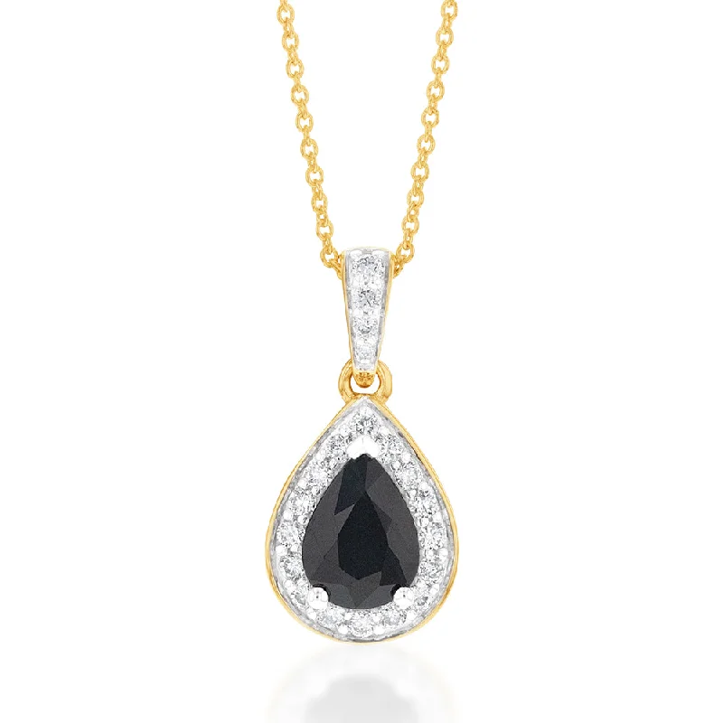 rose gold ring with diamonds 9ct Yellow Gold 7x5mm Natural Sapphire Pear Halo Pendant on 45cm Chain rose gold ring with diamonds 9ct Yellow Gold 7x5mm Natural Sapphire Pear Halo Pendant on 45cm Chain