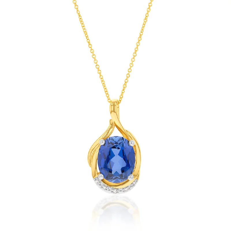 white topaz stacking rings 9ct Yellow Gold Created Ceylon Sapphire and Diamond Pendant on Chain white topaz stacking rings 9ct Yellow Gold Created Ceylon Sapphire and Diamond Pendant on Chain