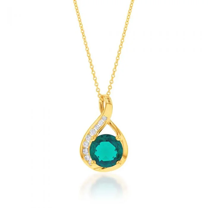men’s tungsten carbide ring 9ct Yellow Gold Created Emerald and Zirconia Pendant With 45cm Chain men’s tungsten carbide ring 9ct Yellow Gold Created Emerald and Zirconia Pendant With 45cm Chain