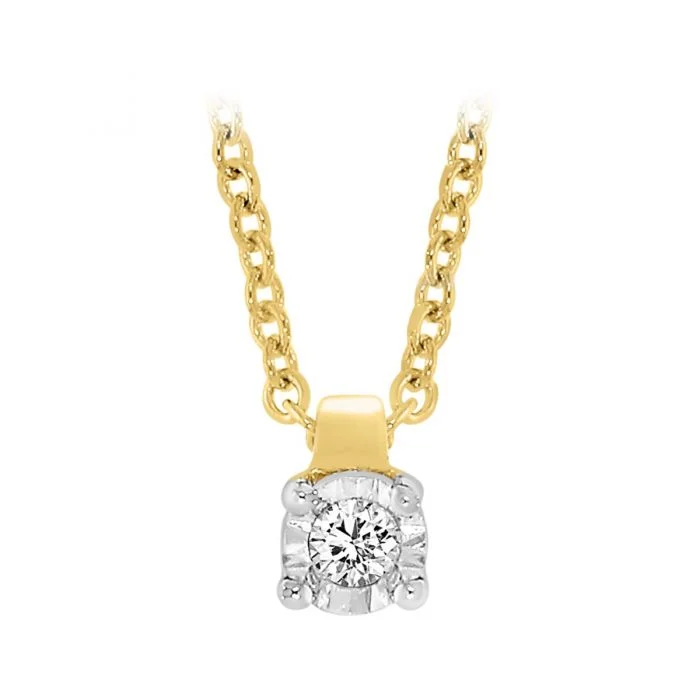 luxury emerald ring platinum 9ct Yellow Gold Diamond Pendant on 45cm Chain