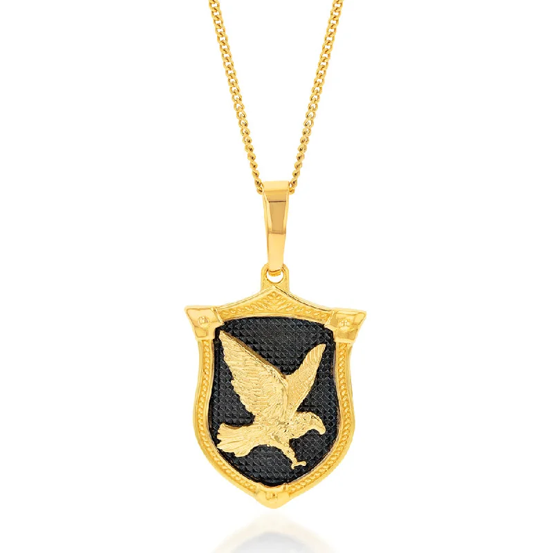 moissanite engagement ring affordable 9ct Yellow Gold Flying Eagle On Shield Pendant moissanite engagement ring affordable 9ct Yellow Gold Flying Eagle On Shield Pendant