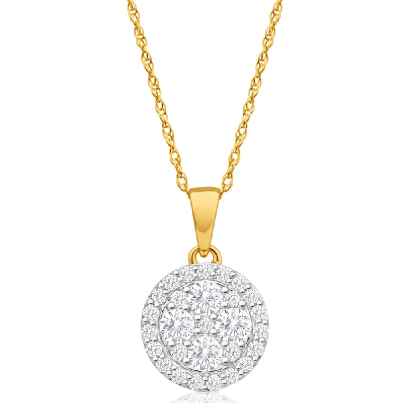 rose gold initial pendant necklace 9ct Yellow Gold Gorgeous Diamond Pendant With Chain rose gold initial pendant necklace 9ct Yellow Gold Gorgeous Diamond Pendant With Chain