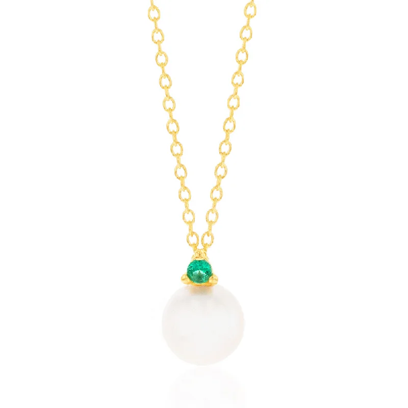custom silver charm bracelet 9ct Yellow Gold Green Cubic Zirconia And Pearl Pendant On 45cm Chain custom silver charm bracelet 9ct Yellow Gold Green Cubic Zirconia And Pearl Pendant On 45cm Chain