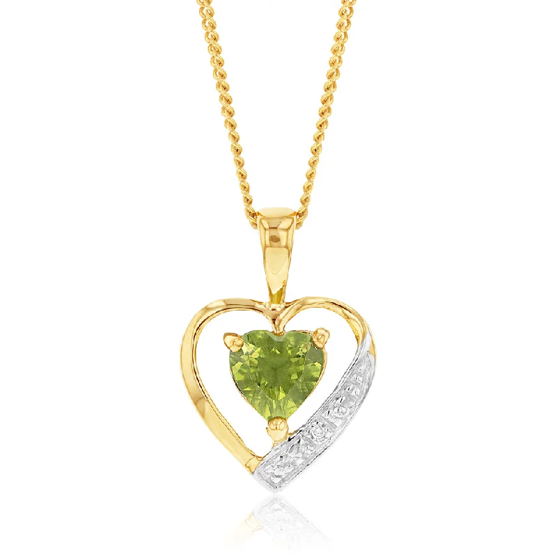 personalized silver cuff bracelet 9ct Yellow Gold Peridot and Diamond Heart Pendant personalized silver cuff bracelet 9ct Yellow Gold Peridot and Diamond Heart Pendant