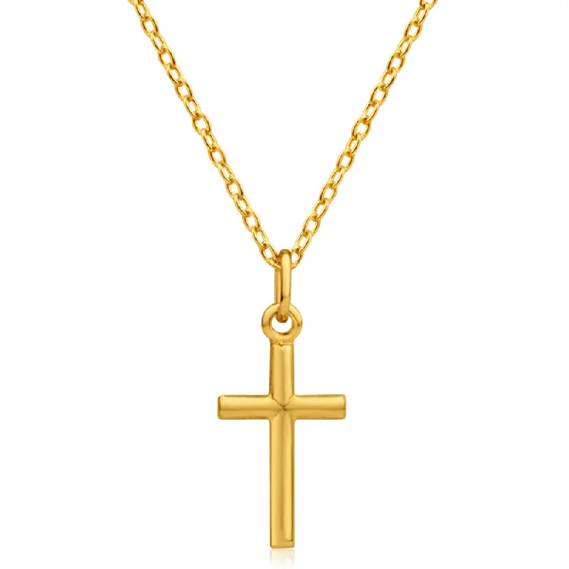 handmade coin pendant necklace 9ct Yellow Gold Silver Filled Barrel Cross 17mm Pendant handmade coin pendant necklace 9ct Yellow Gold Silver Filled Barrel Cross 17mm Pendant