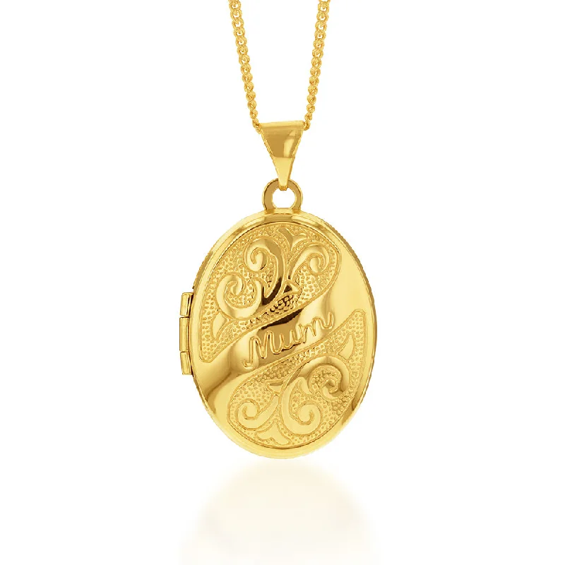 unique gemstone necklace handmade 9ct Yellow Gold Silverfilled Engraved Mum Pendant unique gemstone necklace handmade 9ct Yellow Gold Silverfilled Engraved Mum Pendant