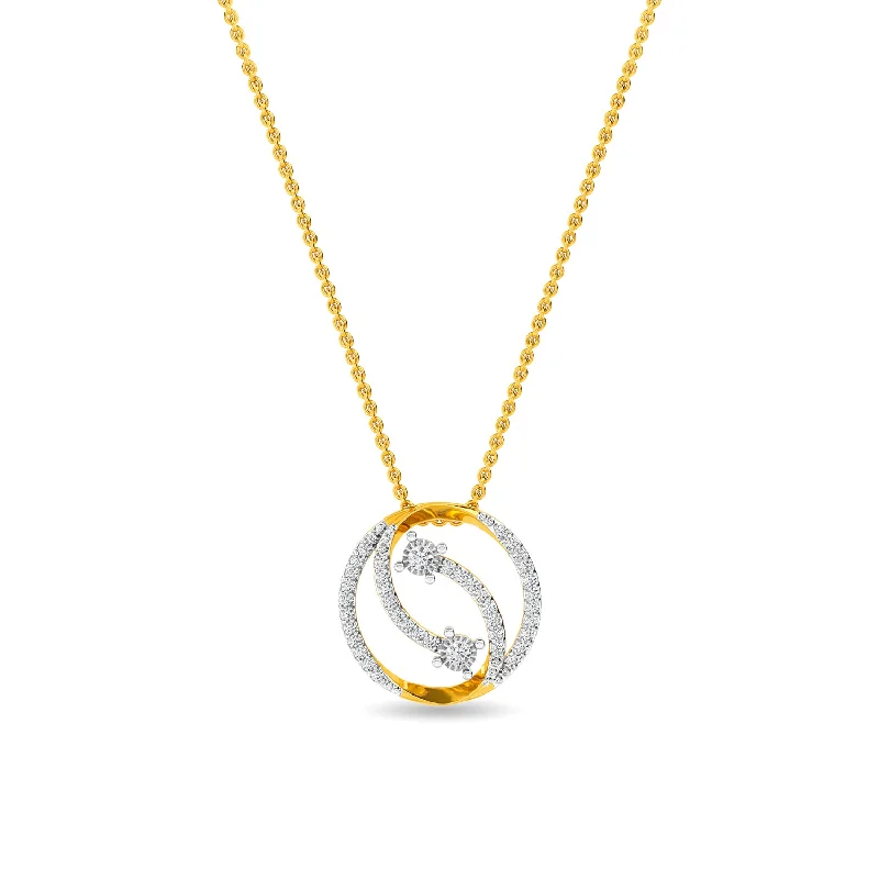 gold wedding band for men Dominique Pendant