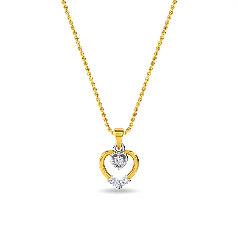 silver-plated bar necklace Elvie Pendant