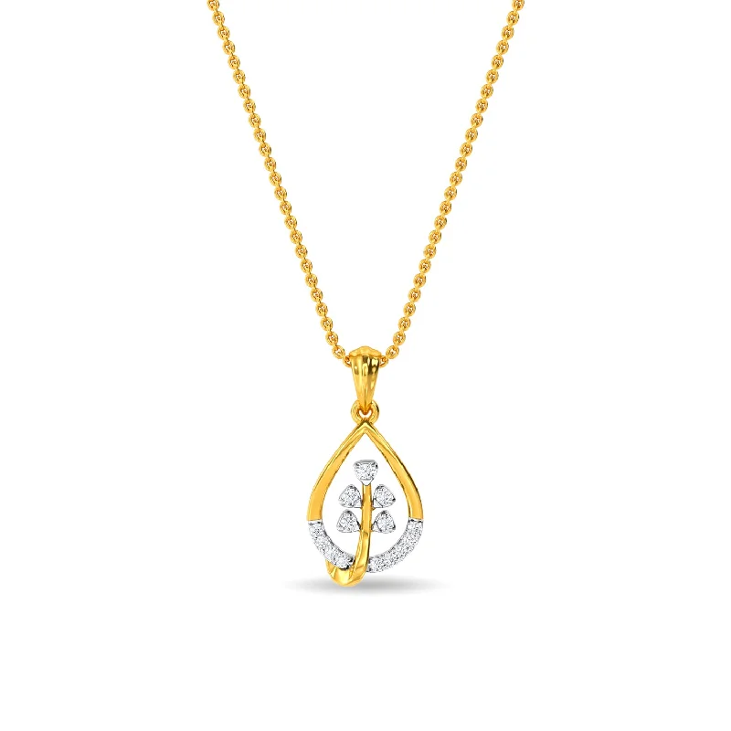 diamond halo stud earrings Emme Pendant