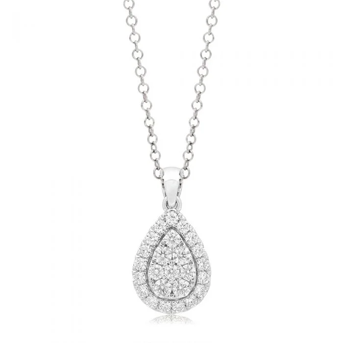 real diamond eternity band Flawless Cut 1/2 Carat 9ct White Gold Tear Drop Pendant With 45cm Chain real diamond eternity band Flawless Cut 1/2 Carat 9ct White Gold Tear Drop Pendant With 45cm Chain
