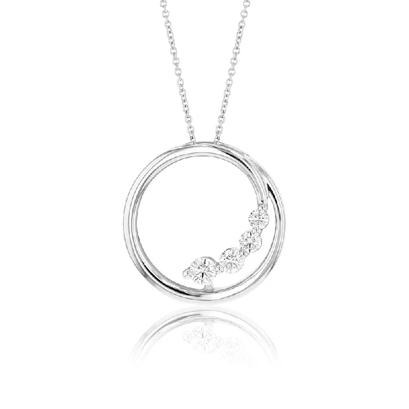 vintage flower brooch pin Flawless Cut 1/4 Carat Diamond Open Circle Pendant in 9ct White Gold With Chain vintage flower brooch pin Flawless Cut 1/4 Carat Diamond Open Circle Pendant in 9ct White Gold With Chain