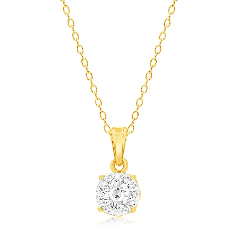 personalized initial ring stackable Gold Plated Sterling Silver 1/10 Carat Natural Diamond Pendant on 46cm Chain personalized initial ring stackable Gold Plated Sterling Silver 1/10 Carat Natural Diamond Pendant on 46cm Chain