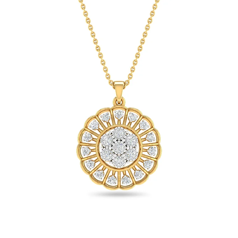minimalist black diamond studs Jemima Pendant