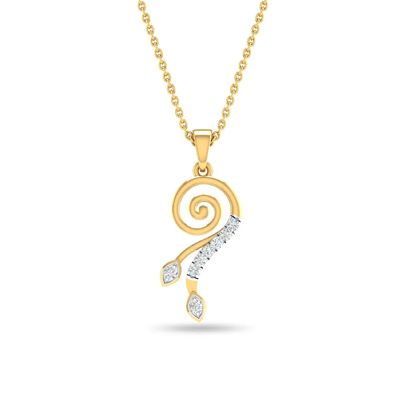 minimalist clover charm bracelet Kiah Pendant
