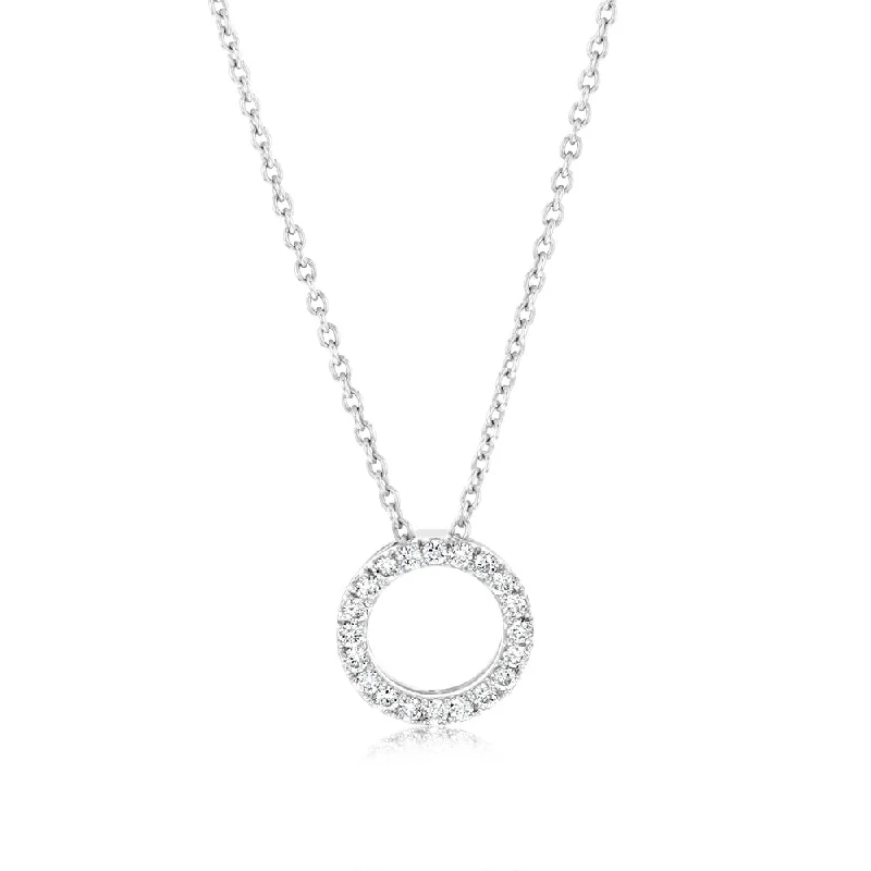 real opal engagement ring Luminesce Lab Grown 1/10 Carat Diamond Circle of Life Pendant in Sterling Silver