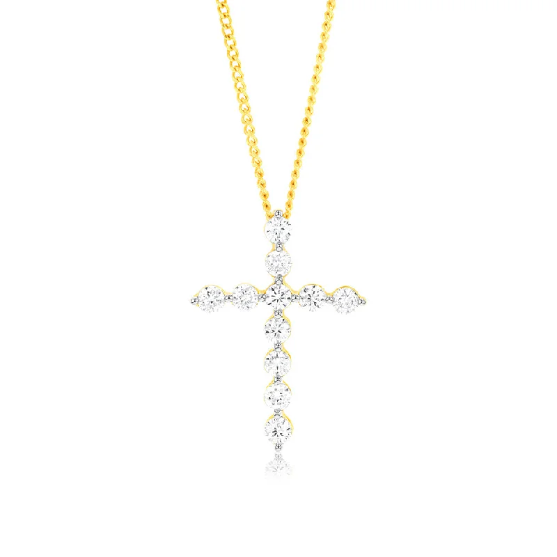 small diamond cross pendant Luminesce Lab Grown 1/2 Carat Diamond Cross Pendant in 14ct Yellow Gold small diamond cross pendant Luminesce Lab Grown 1/2 Carat Diamond Cross Pendant in 14ct Yellow Gold
