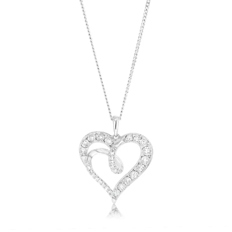 boho gemstone anklet Luminesce Lab Grown Heart Shaped 0.14Ct Diamond Pendant in Sterling Silver boho gemstone anklet Luminesce Lab Grown Heart Shaped 0.14Ct Diamond Pendant in Sterling Silver