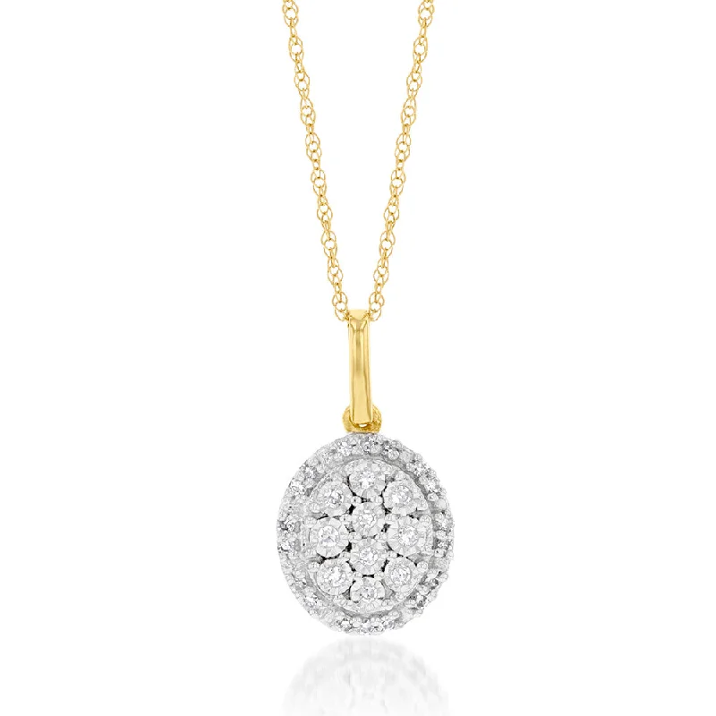 custom initial pendant necklace Luminesce Lab Grown Oval Diamond Pendant in 9ct Yellow Gold custom initial pendant necklace Luminesce Lab Grown Oval Diamond Pendant in 9ct Yellow Gold