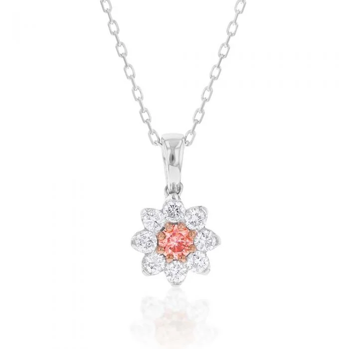 bohemian anklet with shells Luminesce Lab Grown Pink and White Diamond Pendant with Chain Included bohemian anklet with shells Luminesce Lab Grown Pink and White Diamond Pendant with Chain Included