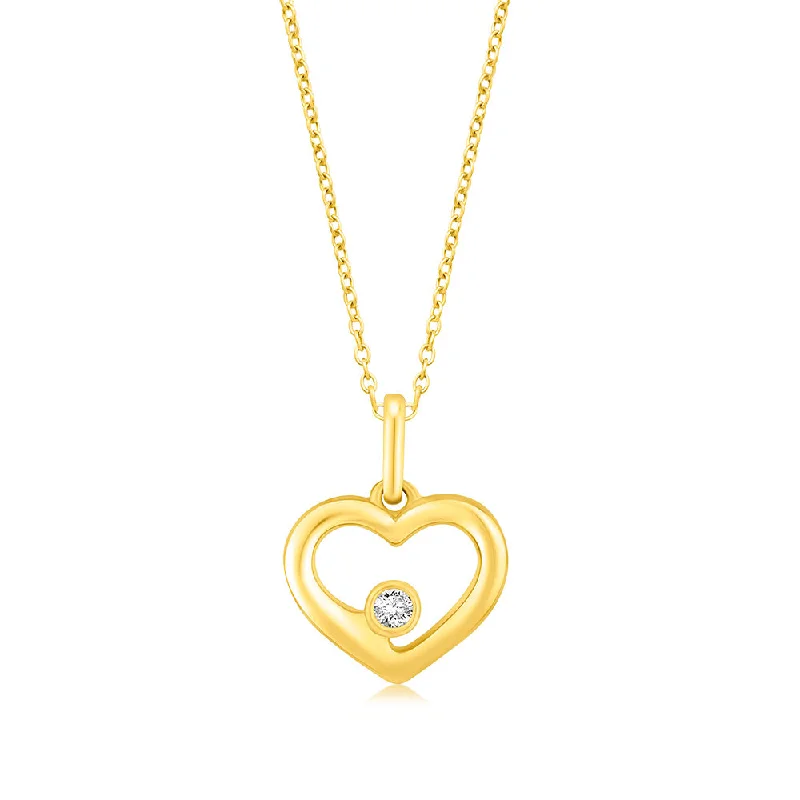 personalized engraved locket Luminesce Lab Grown Single Diamond Heart Pendant in 9ct Yellow Gold personalized engraved locket Luminesce Lab Grown Single Diamond Heart Pendant in 9ct Yellow Gold