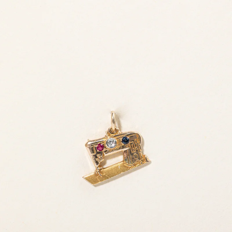 personalized zodiac birthstone necklace Multi Gem Singer Sewing Machine Pendant | 0.07ctw | personalized zodiac birthstone necklace Multi Gem Singer Sewing Machine Pendant | 0.07ctw |