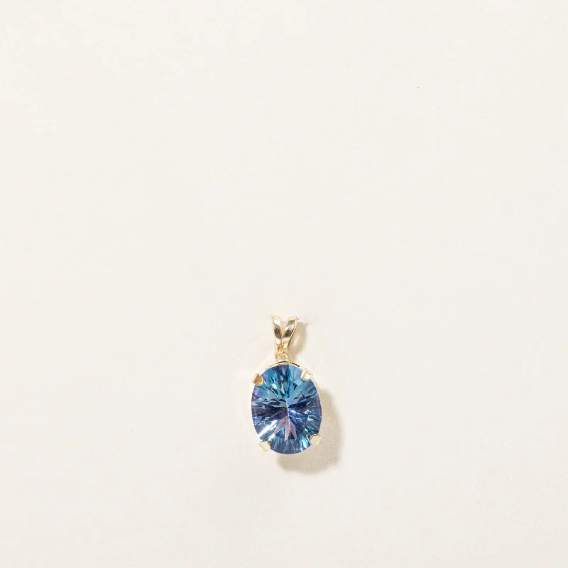 handmade braided anklet Mystic Topaz Pendant | 2.00ct |