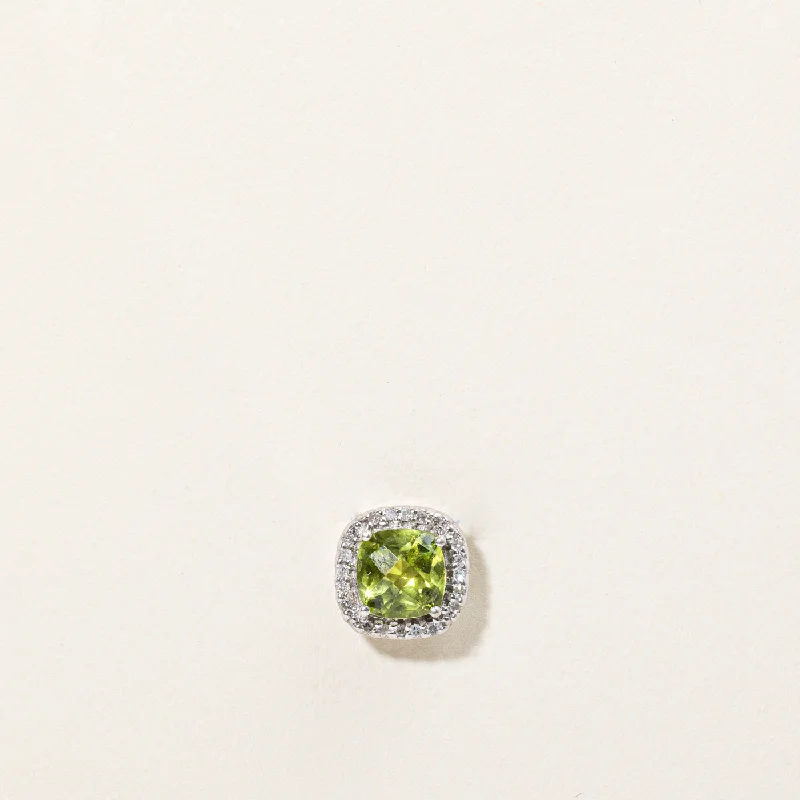 gold moonstone cocktail ring Peridot & Diamond Pendant | 1.15ct, 0.08ctw |