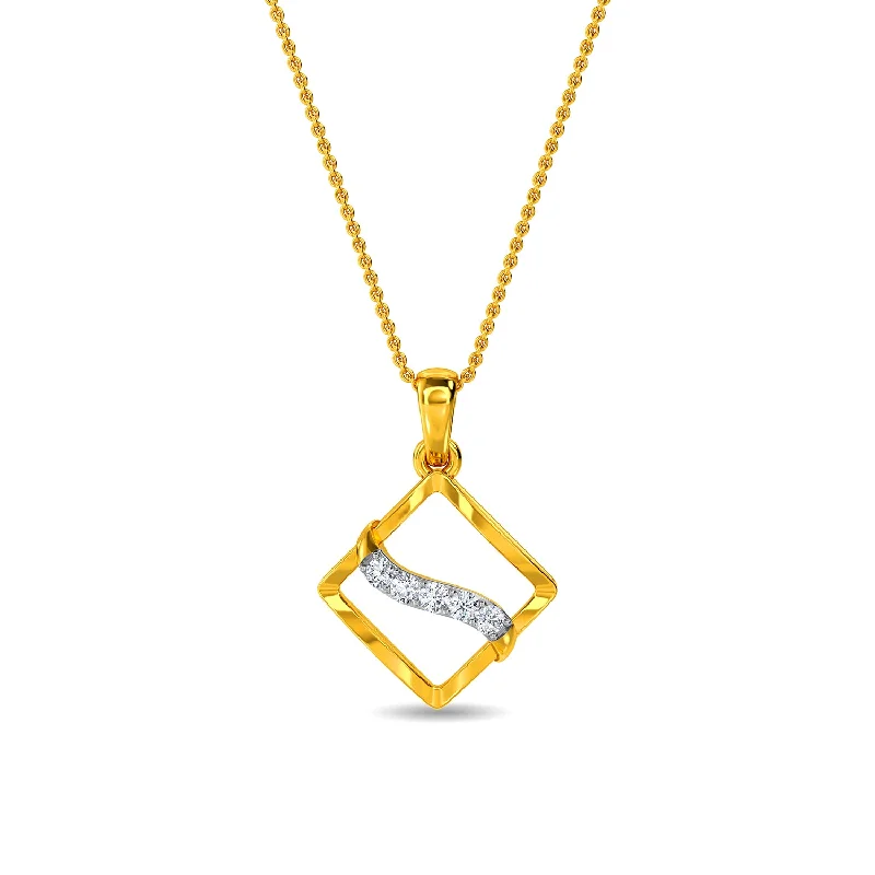 minimalist pearl pendant necklace Rili Pendant