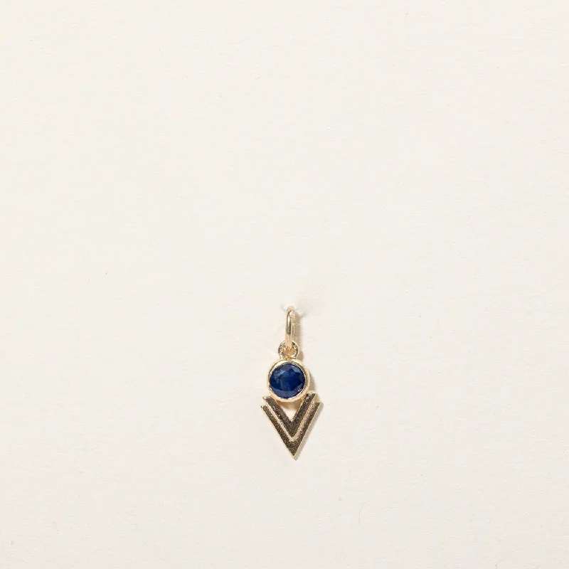 rose gold anklet chain Sapphire Charm | 0.44ct |