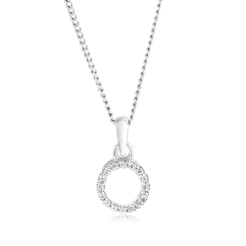 celestial star earrings stud Sterling Silver Cubic Zirconia Circle Of Life Pendant
