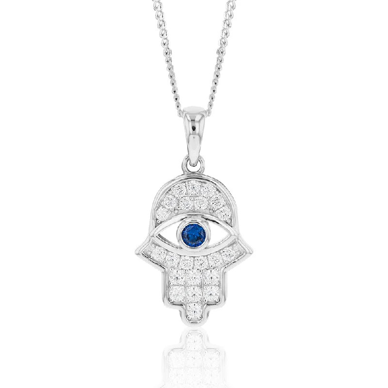 celestial zodiac sign necklace Sterling Silver Cubic Zirconia Hamsa Evil Eye Pendant celestial zodiac sign necklace Sterling Silver Cubic Zirconia Hamsa Evil Eye Pendant