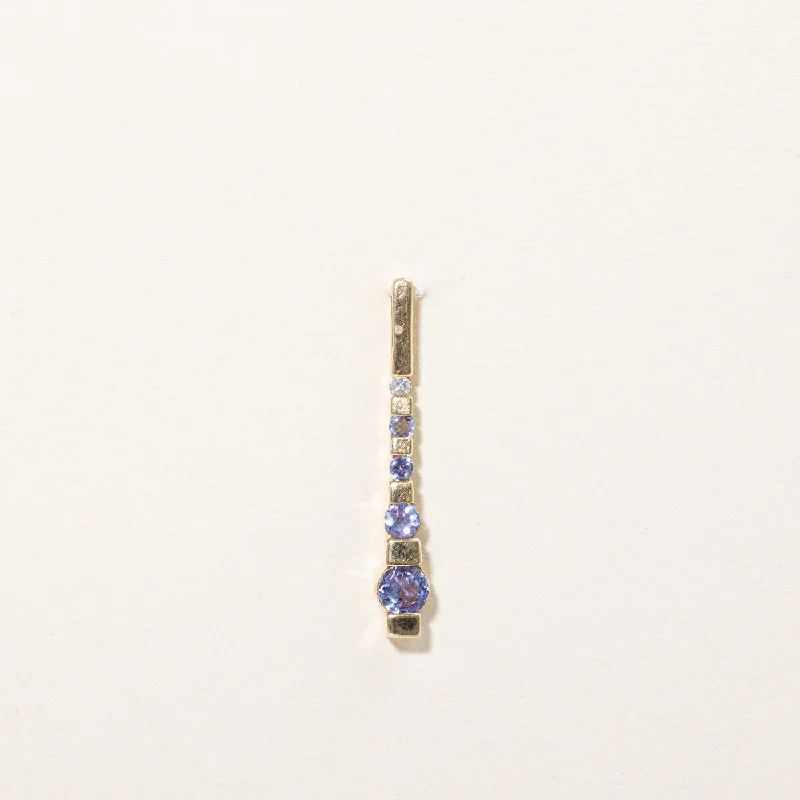 minimalist rose gold bracelet Tanzanite & Diamond Drop Pendant | 0.50ctw, 0.01ct | minimalist rose gold bracelet Tanzanite & Diamond Drop Pendant | 0.50ctw, 0.01ct |