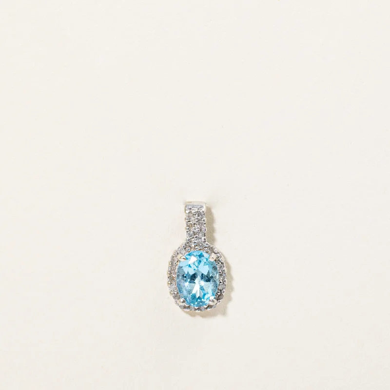 tiny star constellation bracelet Topaz & Diamond Pendant | 1.20ct, 0.12ctw |