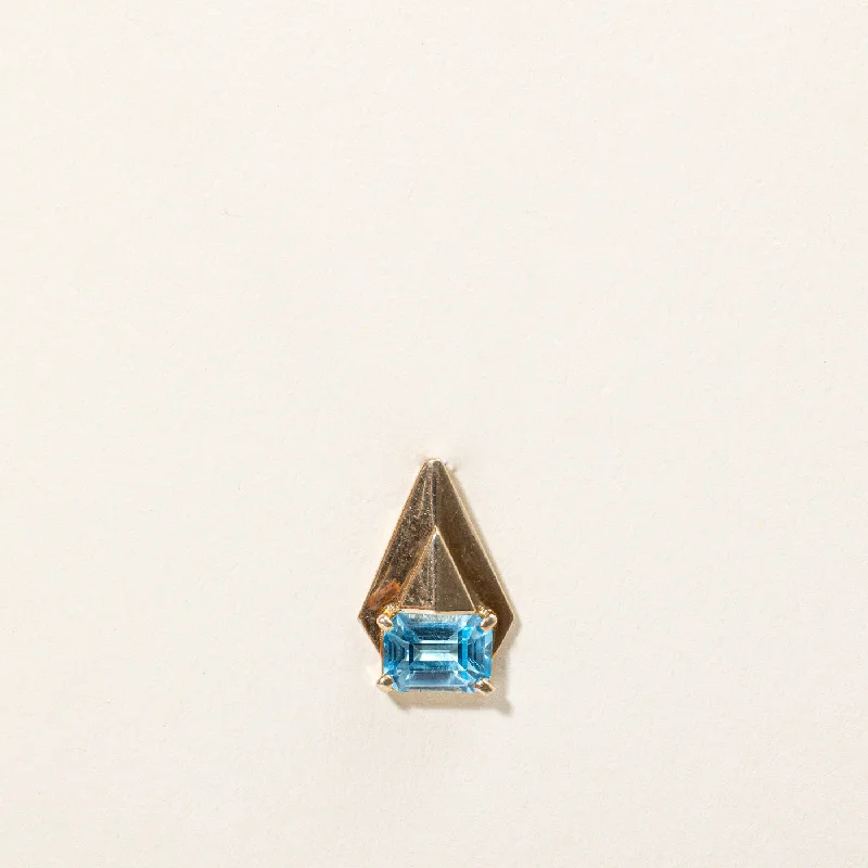 personalized hand-stamped bar ring Topaz Pendant | 1.15ct |