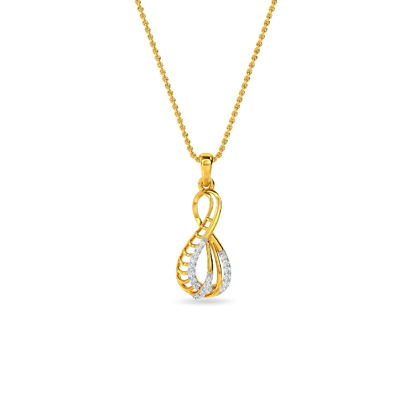 minimalist diamond stud earrings Vienna Pendant