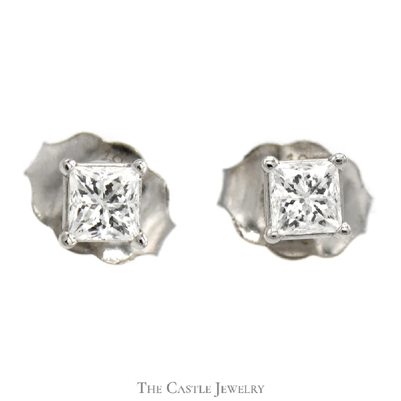 men’s engraved stainless steel bracelet 1/2cttw Princess Cut Diamond Stud Earrings in 18k White Gold men’s engraved stainless steel bracelet 1/2cttw Princess Cut Diamond Stud Earrings in 18k White Gold