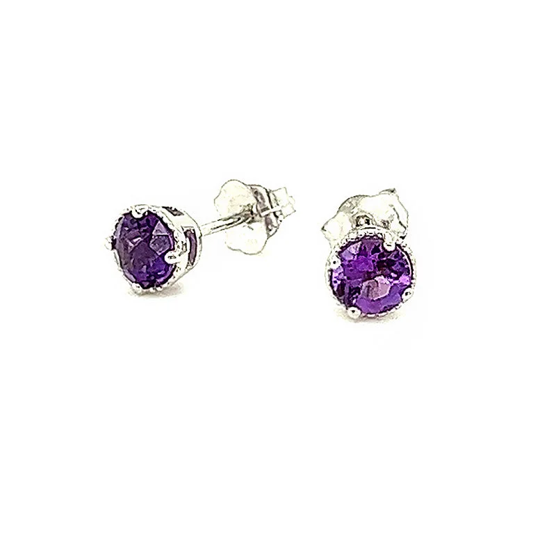 real citrine gemstone pendant Amethyst Stud Earrings