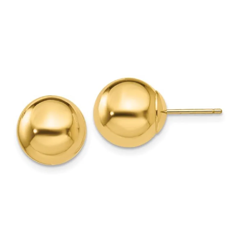 chunky boho turquoise ring 14K 10mm Ball Stud Earrings