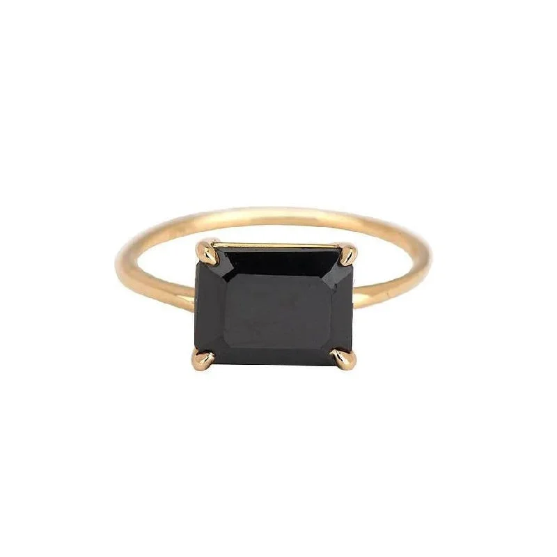 diamond halo pendant necklace East West Onyx Ring