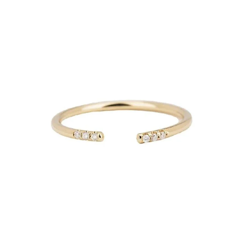 chunky boho turquoise ring 14k Gold White Equilibrium Cuff Ring