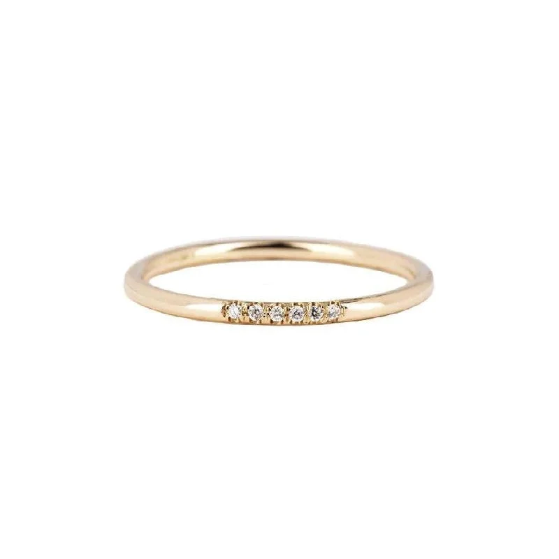 simple turquoise stud earrings 14k Gold White Semi Pave Ring